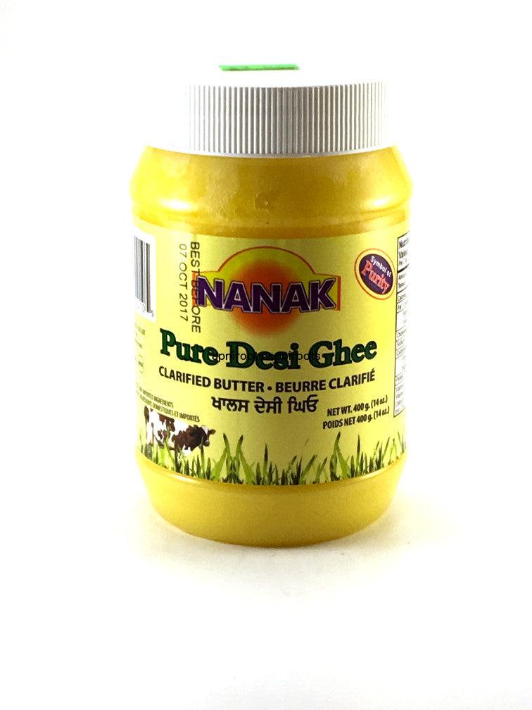 Nanak Pure Desi Ghee Clarified Butter 400gm by at apniroots Indian