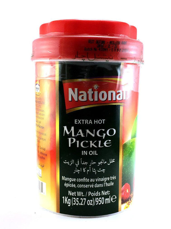 National - Extra Hot Mango Pickle - 950ml - apniroots Grocery