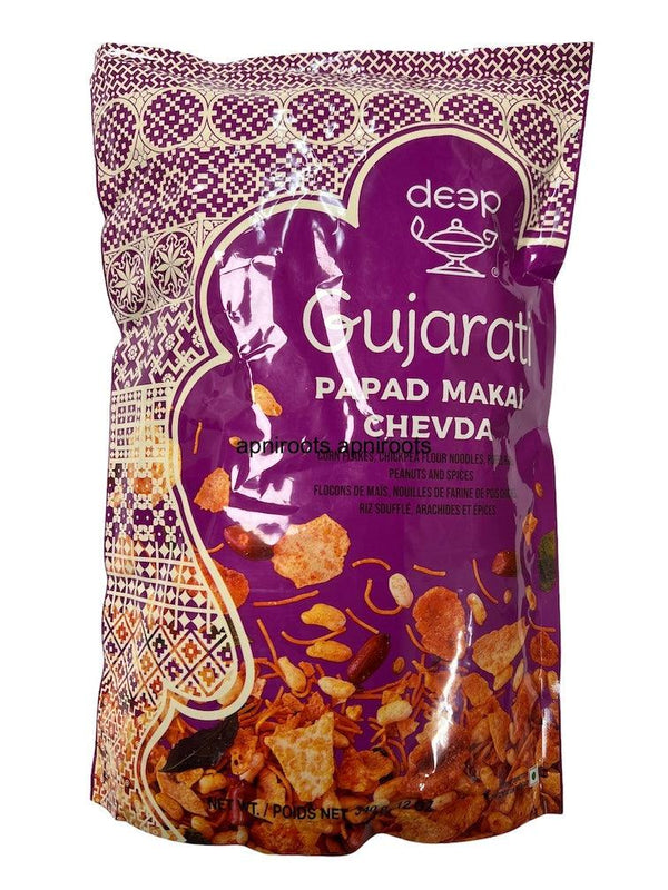 New Item_DEEP GUJ. PAPAD CHEVDA 340GM - apniroots Grocery