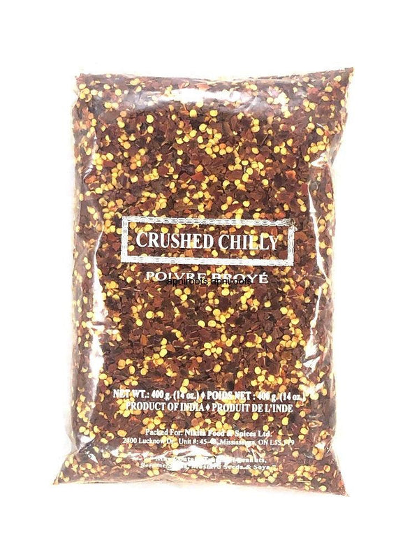 NIKITA CRUSHED CHILLI 400GM - apniroots Grocery