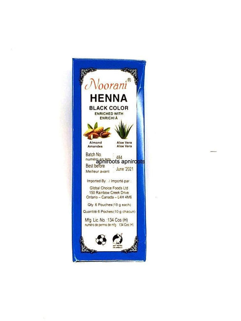NOORANI HAIRBLACKCOLORS 6X10GM - apniroots Grocery