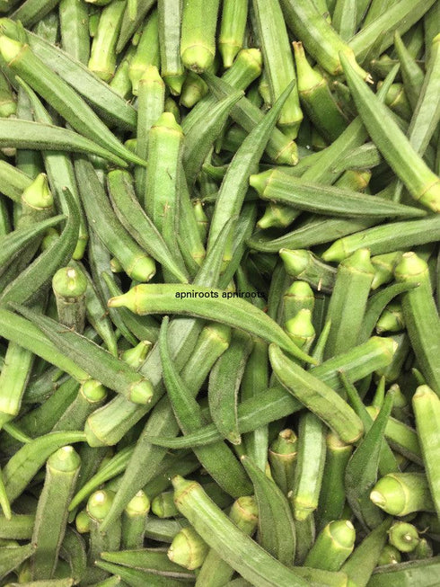 OKRA INDIAN BHINDI - 1LB | (small bag approx.) - apniroots Grocery