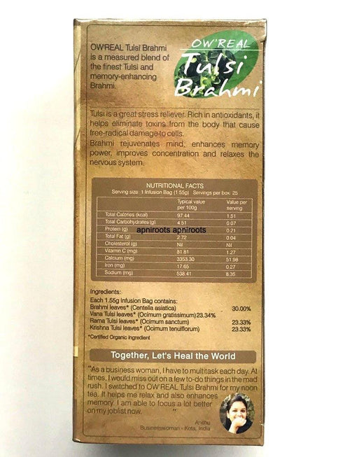 ORG. TULSI TEA BRAHMI - apniroots Grocery