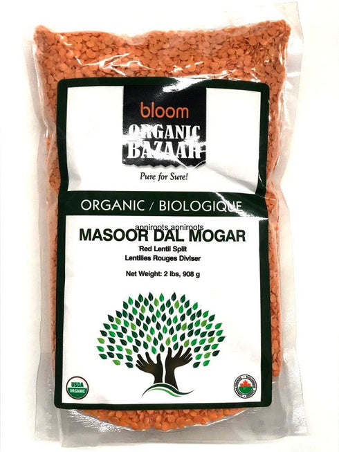 ORGANIC MASOOR DAL MOGR 2LB - apniroots Grocery