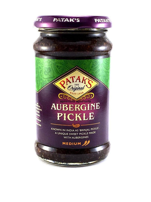 Pataks - Aubergine Brinjal Pickle - 312gm - apniroots Grocery