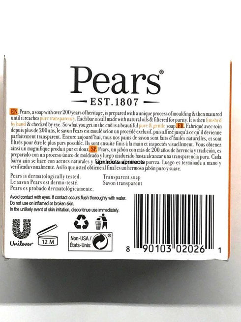 PEARS BARS 3PK - apniroots Grocery