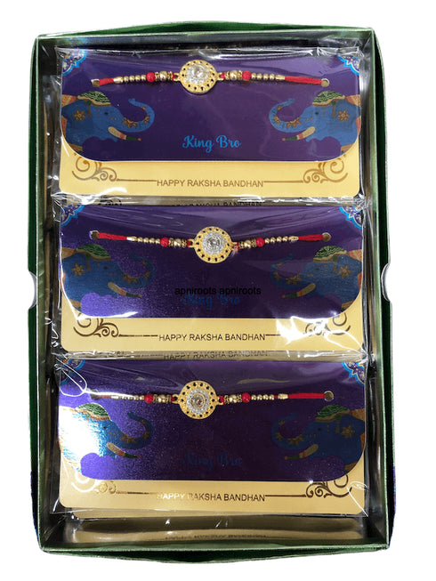 RAKHI wrap purple 001 - 1 pcs - apniroots Grocery