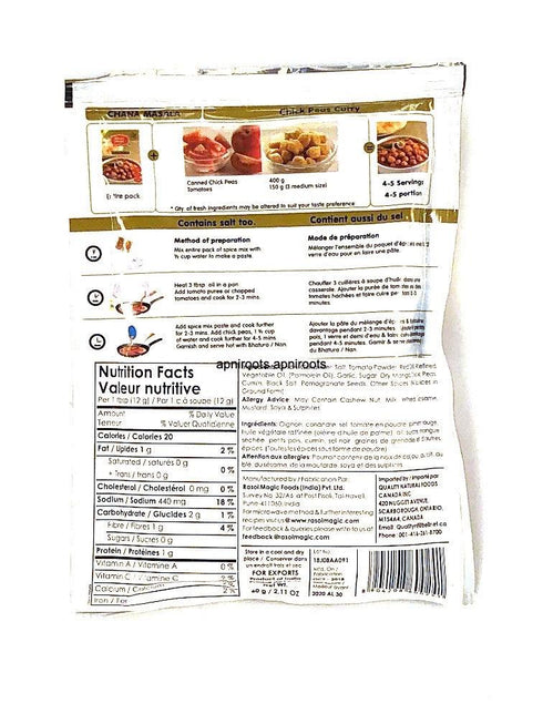 RASOI MAGIC CHANA MAS - apniroots Grocery