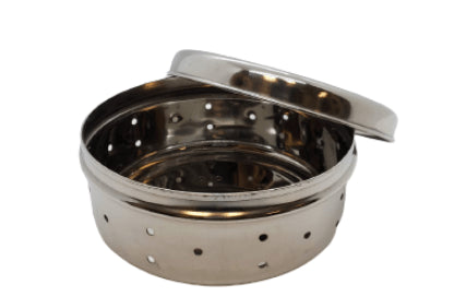 S Steel Coriander Dabba 8Inch - apniroots Grocery