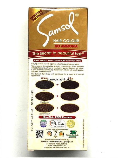 SAMSOL H/C DARK BROWN - apniroots Grocery