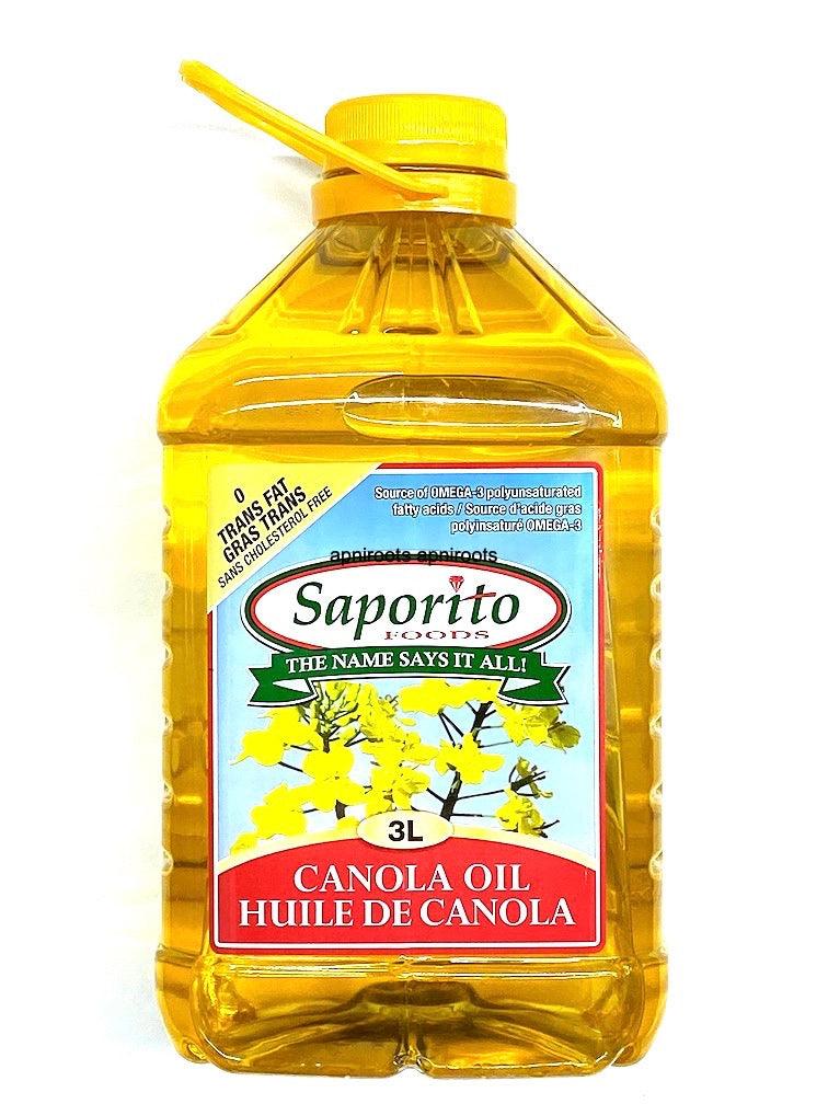 SAPORITO CANOLA OIL 3L by at apniroots Indian Grocery Store Online