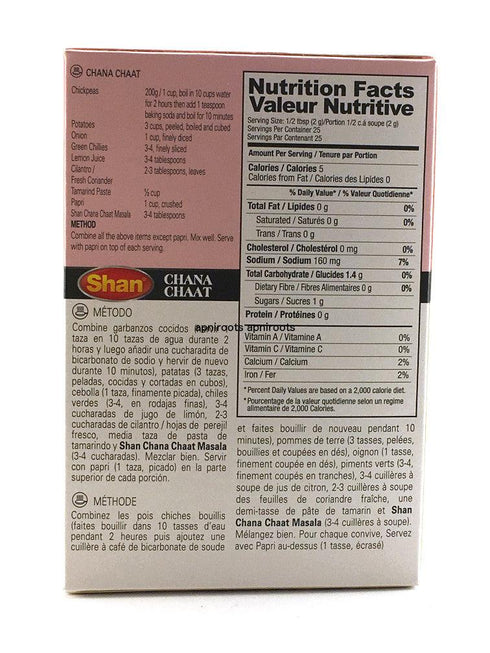 Shan - Channa Chaat - 50gm - apniroots Grocery