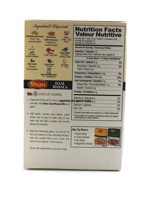 Shan - Daal Masala - 100gm - apniroots Grocery