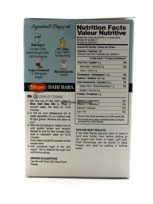 Shan - Dahi Bara Mix Masala - 150gm - apniroots Grocery