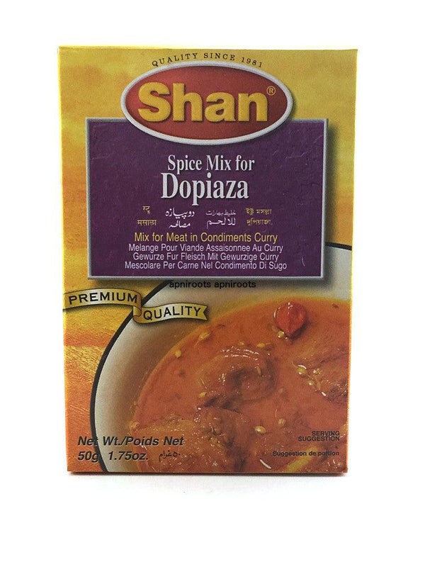 Shan - Dopiaza Masala - 50gm - apniroots Grocery