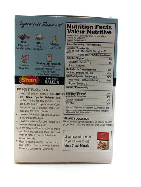 Shan - Easy Cook Haleem Mix Masala - 300gm - apniroots Grocery