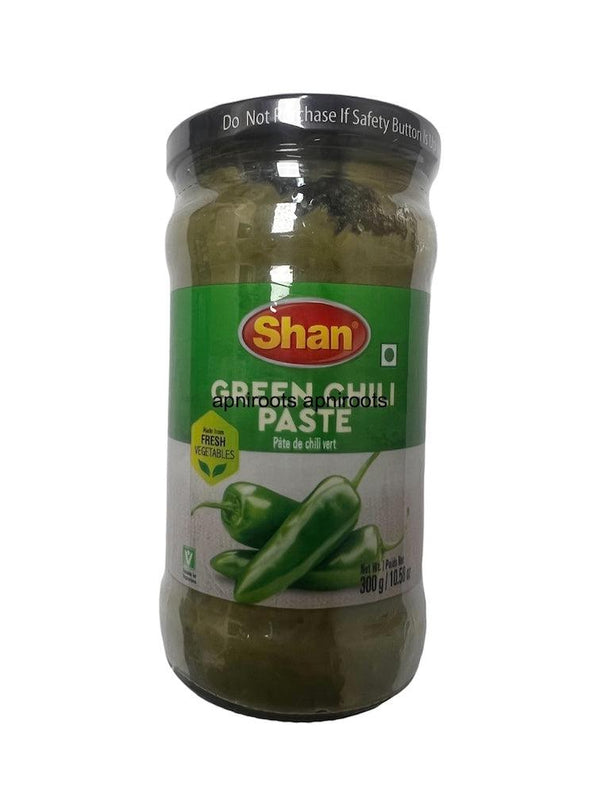 SHAN GREEN CHILLI PASTE 300GM - apniroots Grocery