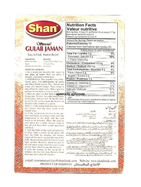 SHAN GULANJAMUN MIX - apniroots Grocery