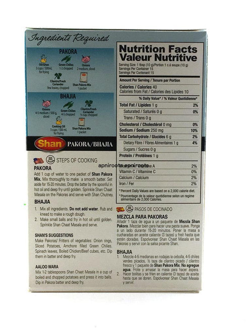 Shan - Pakora Or Bhajia Mix Masala - 150gm - apniroots Grocery