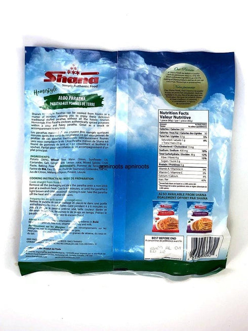 SHANA ALOO PARATHA 4PC - apniroots Grocery
