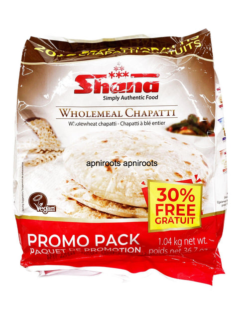 SHANA WHOLEMEA CHAPATTI 1.04KG - apniroots Grocery