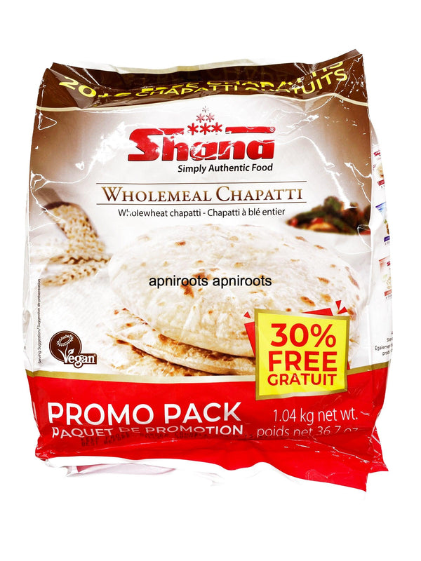 SHANA WHOLEMEA CHAPATTI 1.04KG - apniroots Grocery