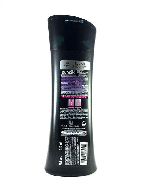 Sunsilk - Stunning Black Shine Shampoo - 340ml - apniroots Grocery