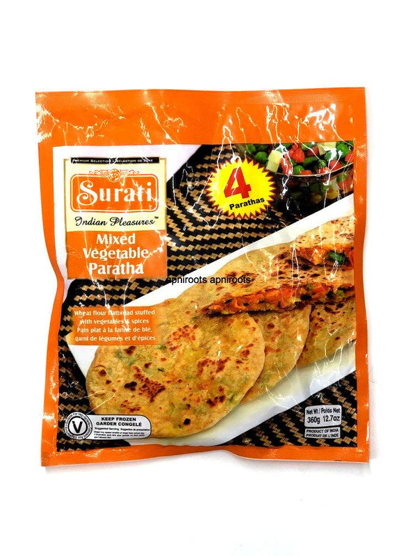 SURATI MIX VEG PARATHA 4PCS - apniroots Grocery