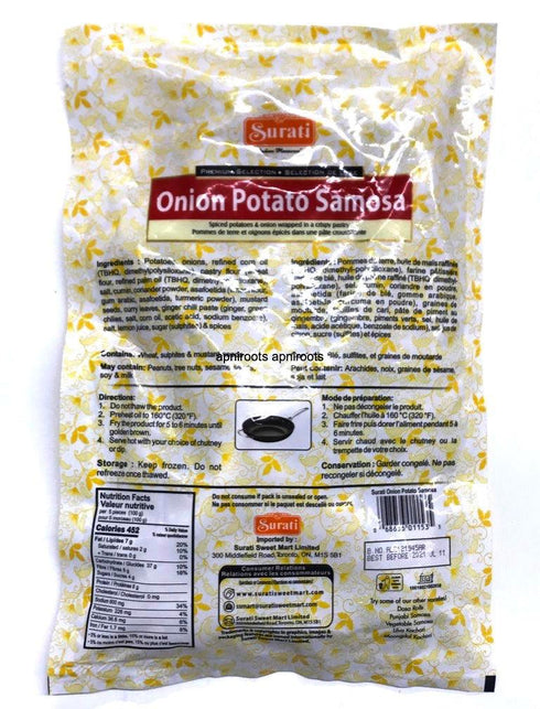 SURATI ONION POTATO SMOSA-20PC - apniroots Grocery