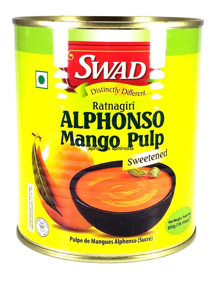 Swad Alphonso Mango Pulp 850gm by at apniroots Indian Grocery Store