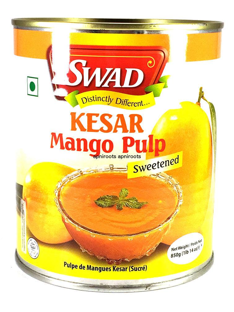 Swad Kesar Mango Pulp 850gm by at apniroots Indian Grocery Store