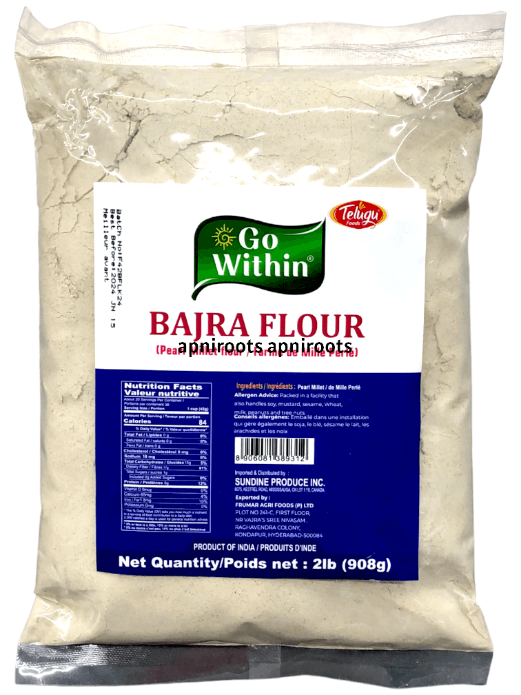 TELUGU BAJRA FLOUR 2LB by at apniroots Indian Grocery Store Online apniroots Grocery