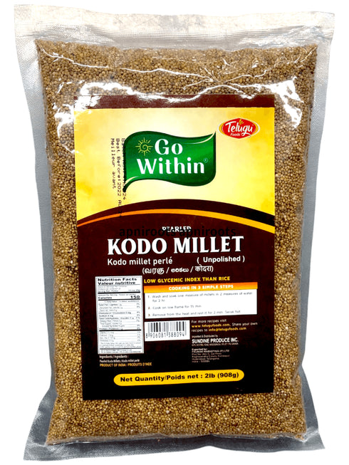 TELUGU KODO MILLET 2LB - apniroots Grocery