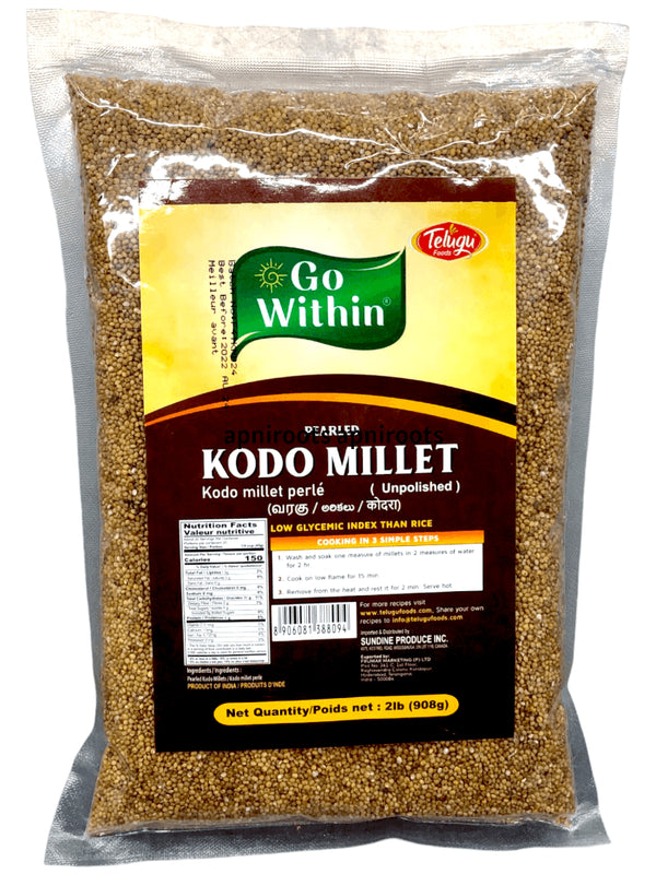 TELUGU KODO MILLET 2LB - apniroots Grocery