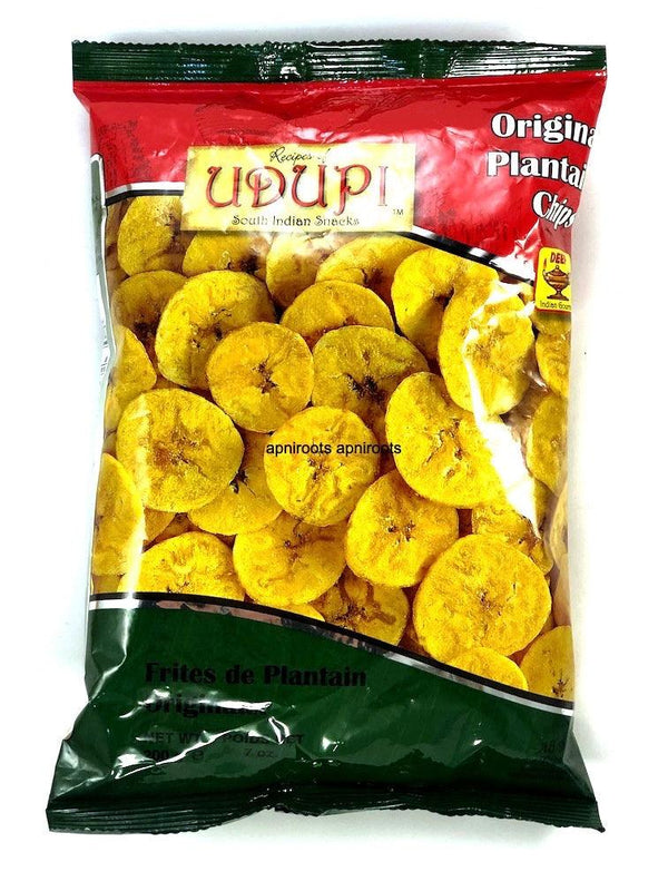 UDUPI PLANTAIN CHIPS 7 OZ - apniroots Grocery