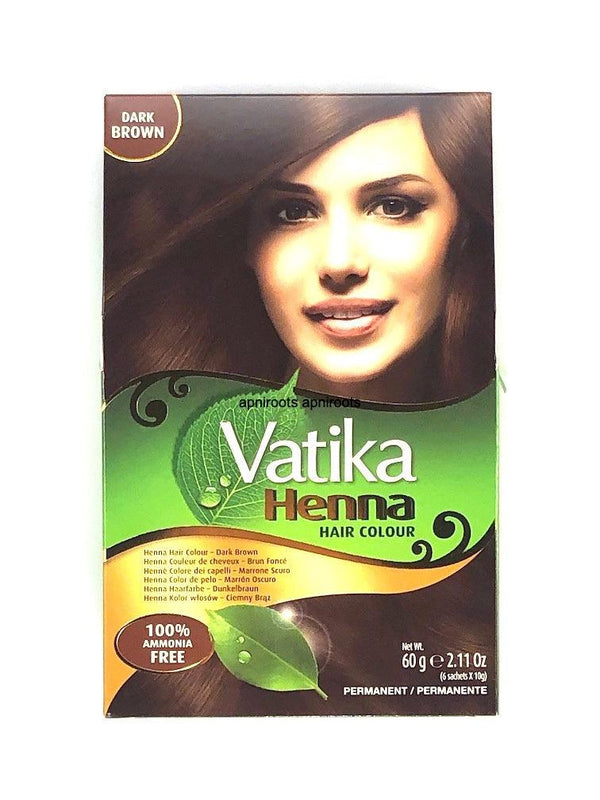 VATIKA CLR DARK BROWN60G - apniroots Grocery