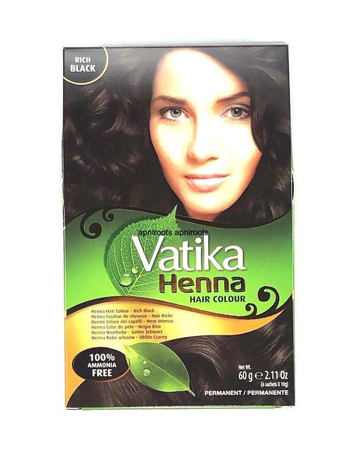 VATIKA COLOR RICH BLACK 60G - apniroots Grocery