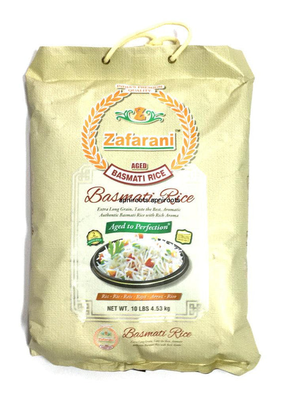 Zafrani - Basmati Rice - 10lb - apniroots Grocery