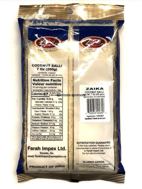 ZAIKA COCONUT SALLI - apniroots Grocery