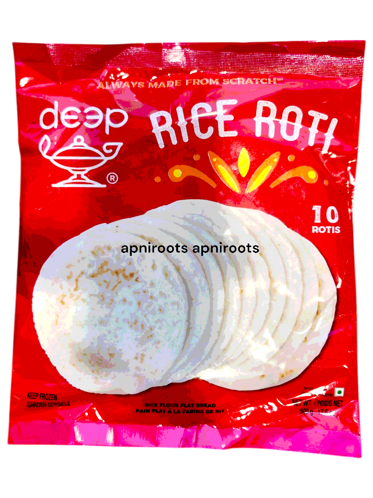 Deep Rice Roti Ingredients DEEP - RICE ROTI - 500GM by at apniroots Indian Grocery Store Online ...