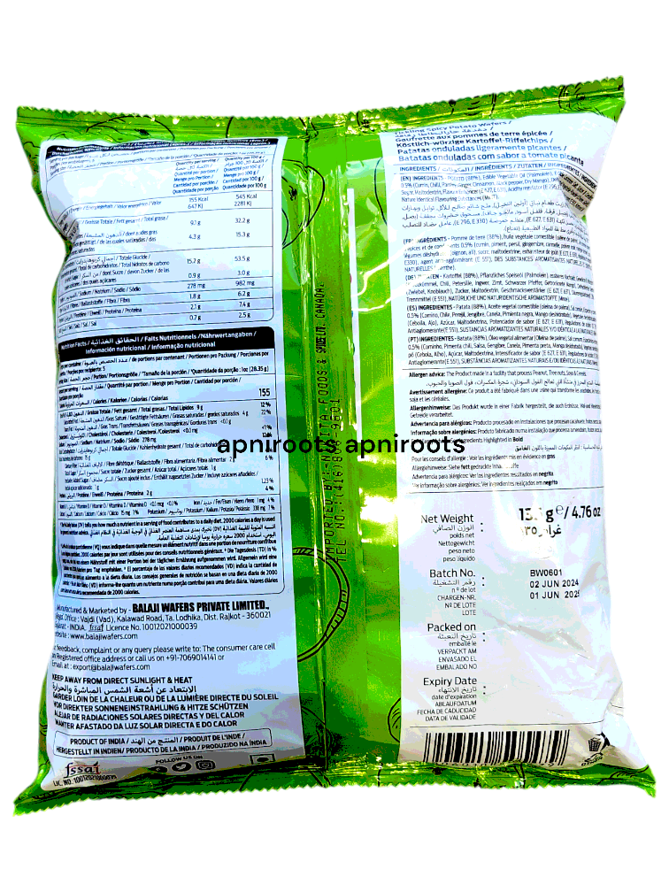 BALAJI CHAAT CHASKA WAFERS 135 by at apniroots Indian Grocery Store ...