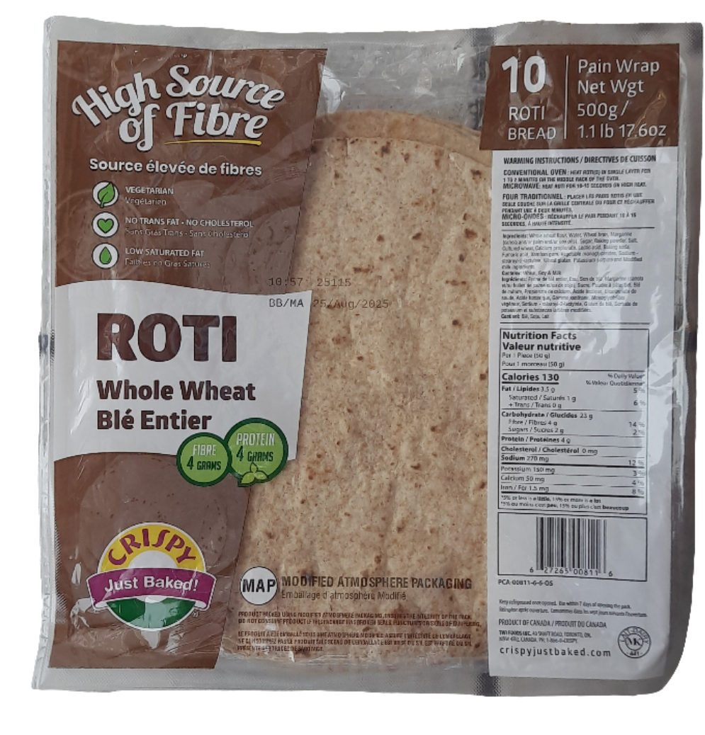 Kcb Wheat Roti CRISPY - WHOLE WHEAT ROTI - 500GM by at apniroots Indian Grocery Store ...