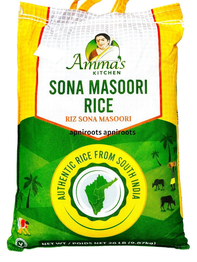 Amma Sona Masoori - 20lb by at apniroots Indian Grocery Store Online ...