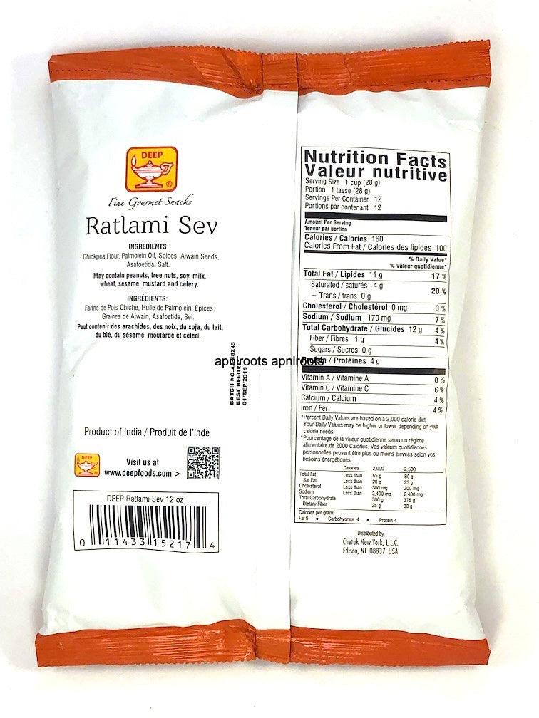 DEEP - RATLAMI SEV - 340GM by at apniroots Indian Grocery Store Online ...