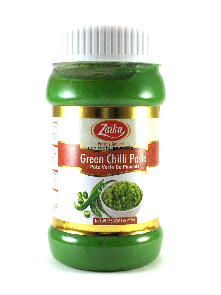 Zaika Green Chilli Paste 750gm by at apniroots Indian Grocery Store